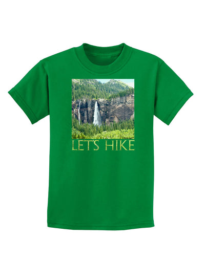 Beautiful Cliffs - Lets Hike Childrens Dark T-Shirt-Childrens T-Shirt-TooLoud-Kelly-Green-X-Small-Davson Sales