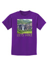 Beautiful Cliffs - Lets Hike Childrens Dark T-Shirt-Childrens T-Shirt-TooLoud-Purple-X-Small-Davson Sales