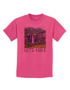 Beautiful Cliffs - Lets Hike Childrens T-Shirt-Childrens T-Shirt-TooLoud-Sangria-X-Small-Davson Sales