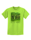 Beautiful Cliffs - Lets Hike Childrens T-Shirt-Childrens T-Shirt-TooLoud-Lime-Green-X-Small-Davson Sales