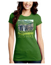 Beautiful Cliffs - Lets Hike Juniors Crew Dark T-Shirt-T-Shirts Juniors Tops-TooLoud-Kiwi-Green-Juniors Fitted Small-Davson Sales