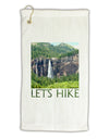 Beautiful Cliffs - Lets Hike Micro Terry Gromet Golf Towel 16 x 25 inch by TooLoud-Golf Towel-TooLoud-White-Davson Sales