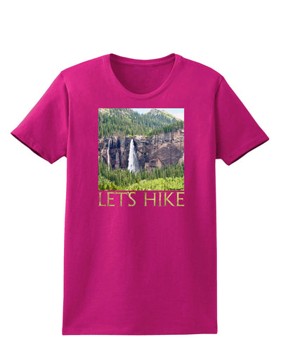 Beautiful Cliffs - Lets Hike Womens Dark T-Shirt-TooLoud-Hot-Pink-Small-Davson Sales