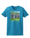 Beautiful Cliffs - Lets Hike Womens Dark T-Shirt-TooLoud-Turquoise-X-Small-Davson Sales