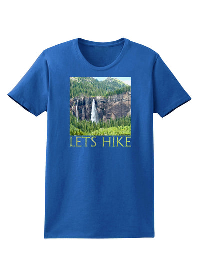 Beautiful Cliffs - Lets Hike Womens Dark T-Shirt-TooLoud-Royal-Blue-X-Small-Davson Sales