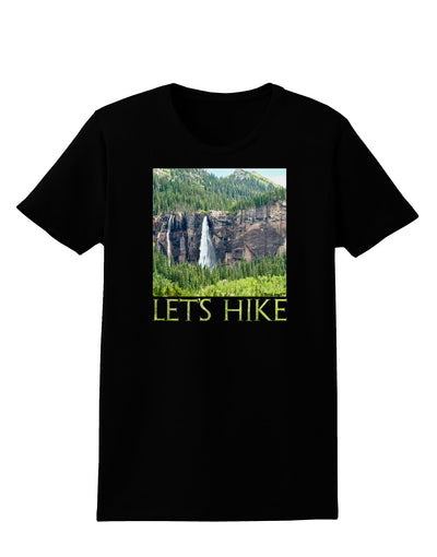 Beautiful Cliffs - Lets Hike Womens Dark T-Shirt-TooLoud-Black-X-Small-Davson Sales