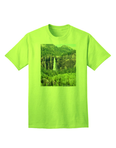 Beautiful Cliffs Nature Adult T-Shirt-Mens T-Shirt-TooLoud-Neon-Green-Small-Davson Sales