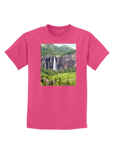 Beautiful Cliffs Nature Childrens Dark T-Shirt-Childrens T-Shirt-TooLoud-Sangria-X-Small-Davson Sales