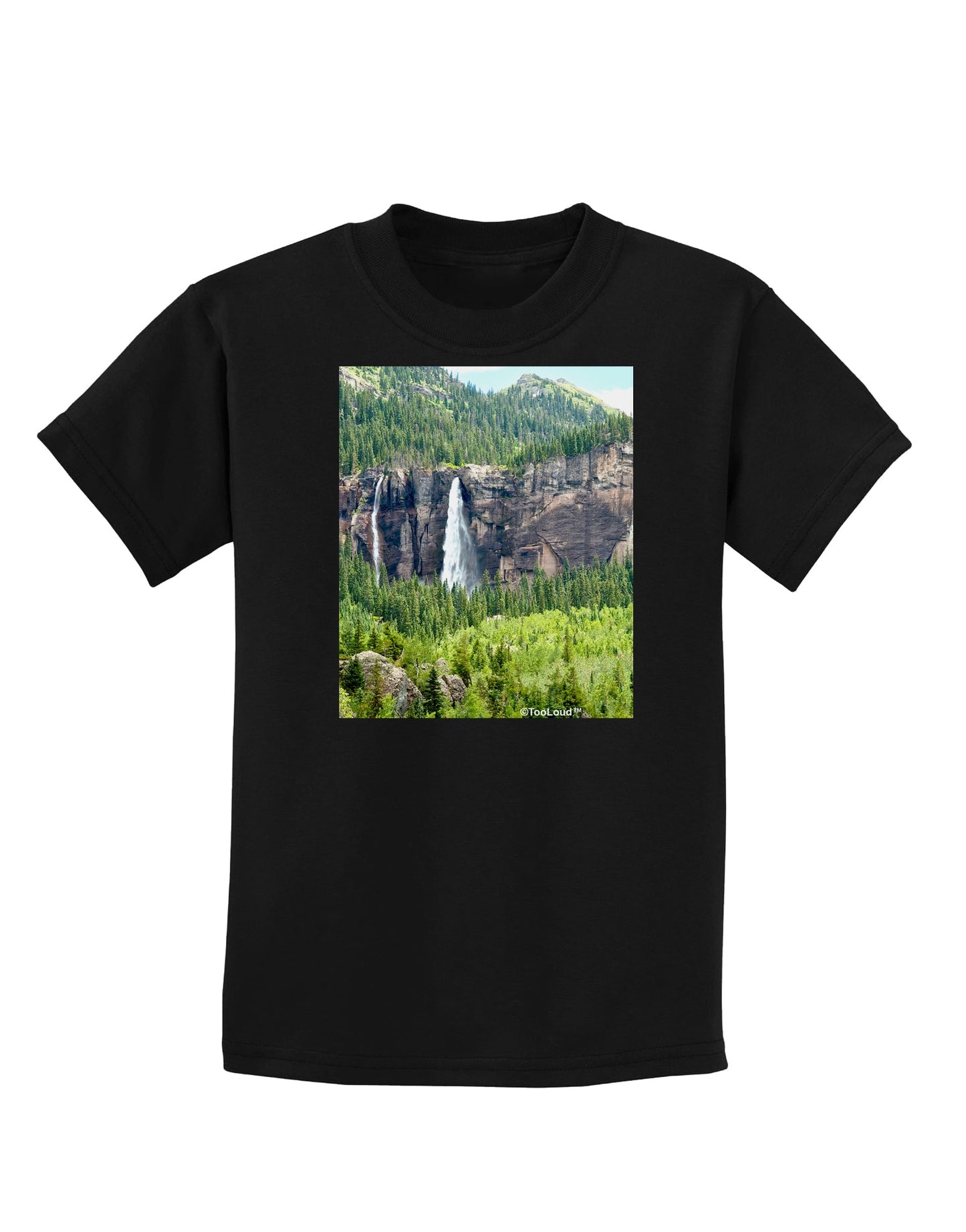 Beautiful Cliffs Nature Childrens Dark T-Shirt-Childrens T-Shirt-TooLoud-Black-X-Small-Davson Sales