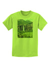 Beautiful Cliffs Nature Childrens T-Shirt-Childrens T-Shirt-TooLoud-Lime-Green-X-Small-Davson Sales