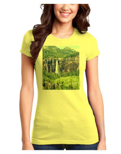 Beautiful Cliffs Nature Juniors T-Shirt-Womens Juniors T-Shirt-TooLoud-Yellow-Juniors Fitted X-Small-Davson Sales