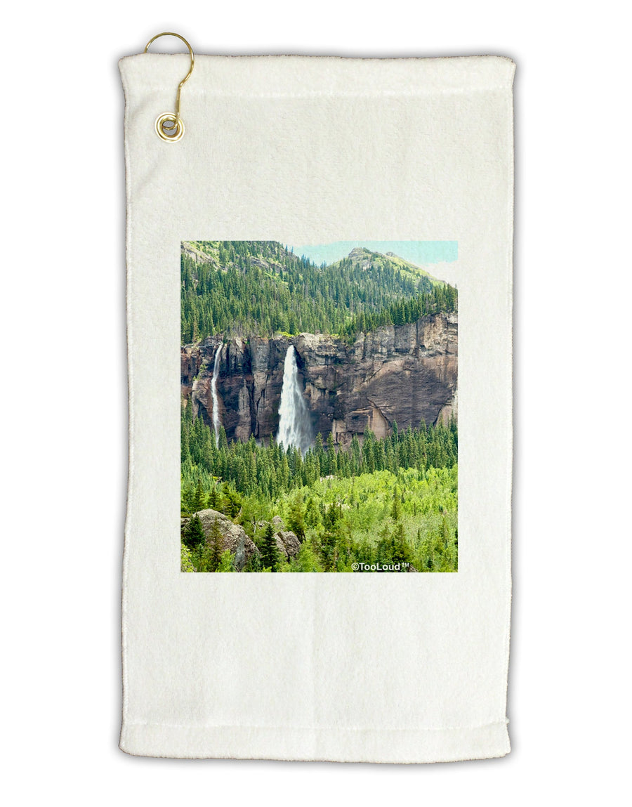 Beautiful Cliffs Nature Micro Terry Gromet Golf Towel 16 x 25 inch by TooLoud-Golf Towel-TooLoud-White-Davson Sales