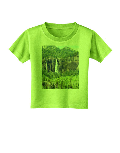 Beautiful Cliffs Nature Toddler T-Shirt-Toddler T-Shirt-TooLoud-Lime-Green-2T-Davson Sales