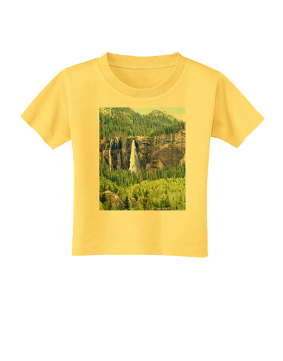 Beautiful Cliffs Nature Toddler T-Shirt-Toddler T-Shirt-TooLoud-Yellow-2T-Davson Sales