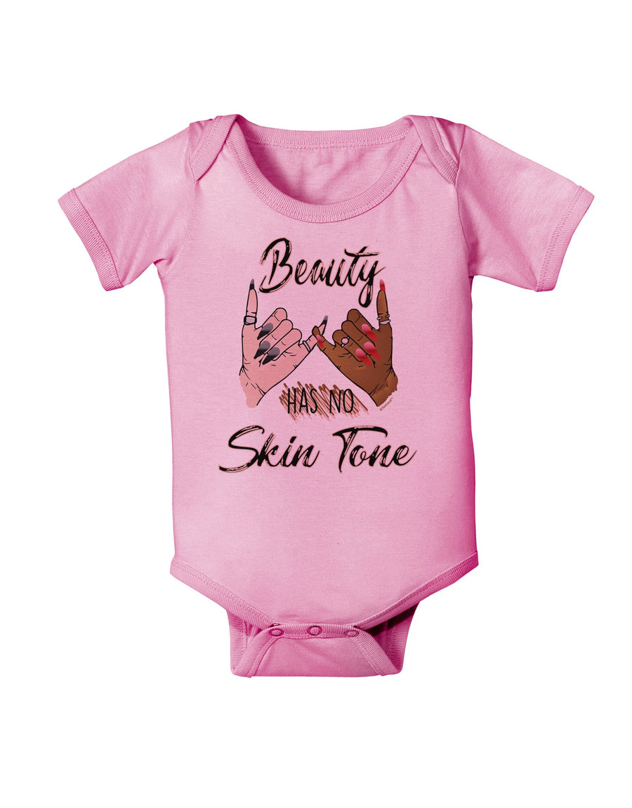 Beauty has no skin Tone Baby Romper Bodysuit-Baby Romper-TooLoud-White-06-Months-Davson Sales