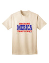 Because Merica That's Why Adult T-Shirt-Mens T-Shirt-TooLoud-Natural-Small-Davson Sales