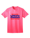 Because Merica That's Why Adult T-Shirt-Mens T-Shirt-TooLoud-Neon-Pink-Small-Davson Sales