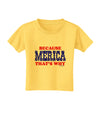 Because Merica That's Why Toddler T-Shirt-Toddler T-Shirt-TooLoud-Yellow-2T-Davson Sales