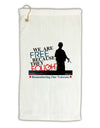 Because They Fought - Veterans Micro Terry Gromet Golf Towel 16 x 25 inch-Golf Towel-TooLoud-White-Davson Sales