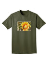 Bee Cactus Adult Dark T-Shirt-Mens T-Shirt-TooLoud-Military-Green-Small-Davson Sales