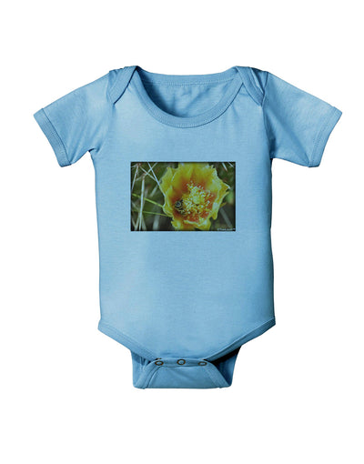 Bee Cactus Baby Romper Bodysuit-Baby Romper-TooLoud-LightBlue-06-Months-Davson Sales