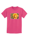 Bee Cactus Childrens Dark T-Shirt-Childrens T-Shirt-TooLoud-Sangria-X-Small-Davson Sales