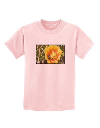 Bee Cactus Childrens T-Shirt-Childrens T-Shirt-TooLoud-PalePink-X-Small-Davson Sales