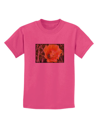 Bee Cactus Childrens T-Shirt-Childrens T-Shirt-TooLoud-Sangria-X-Small-Davson Sales