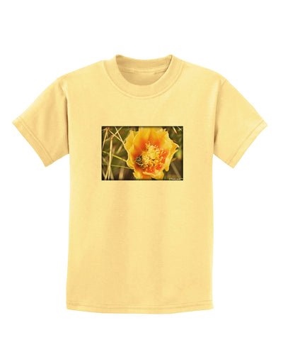 Bee Cactus Childrens T-Shirt-Childrens T-Shirt-TooLoud-Daffodil-Yellow-X-Small-Davson Sales