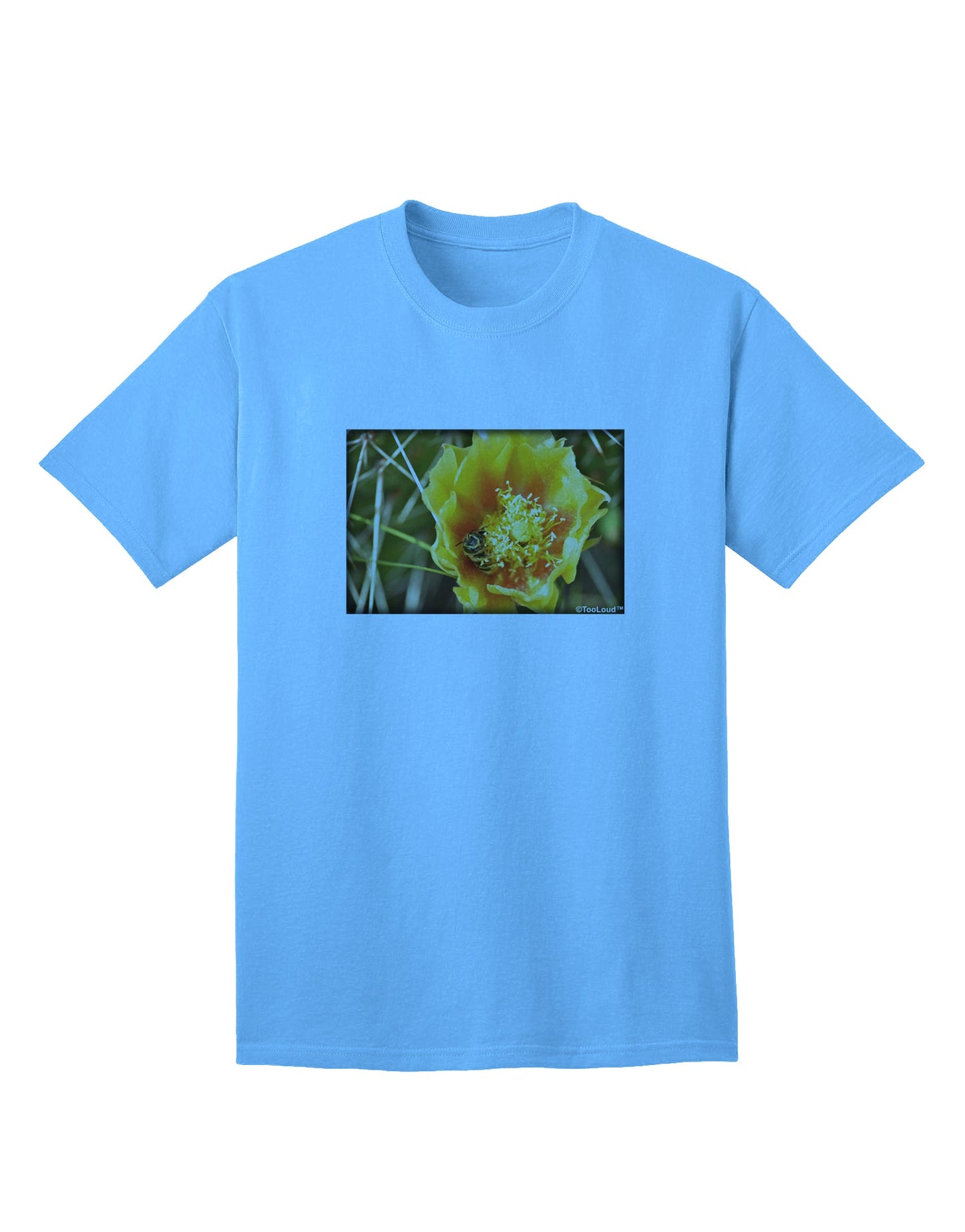 Bee Cactus Premium Adult T-Shirt - Ecommerce Exclusive-Mens T-shirts-TooLoud-Aquatic-Blue-Small-Davson Sales
