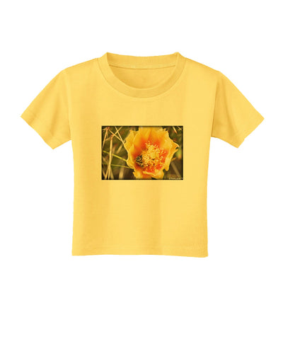 Bee Cactus Toddler T-Shirt-Toddler T-Shirt-TooLoud-Yellow-2T-Davson Sales