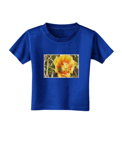 Bee Cactus Toddler T-Shirt Dark-Toddler T-Shirt-TooLoud-Royal-Blue-2T-Davson Sales