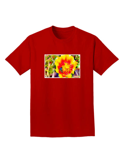 Bee Cactus Watercolor Adult Dark T-Shirt-Mens T-Shirt-TooLoud-Red-Small-Davson Sales