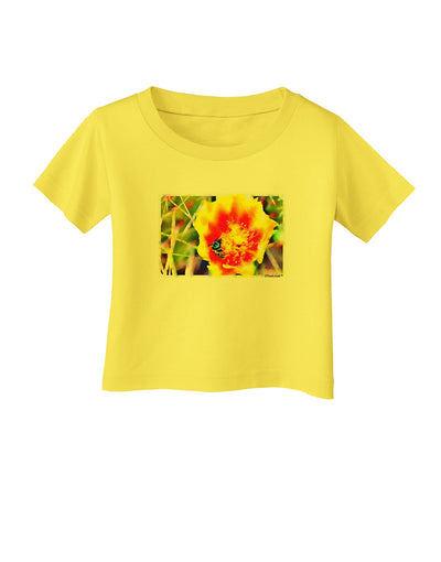 Bee Cactus Watercolor Infant T-Shirt-Infant T-Shirt-TooLoud-Yellow-06-Months-Davson Sales