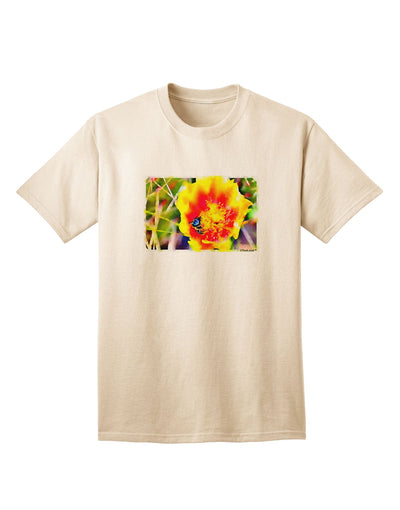 Bee Cactus Watercolor - Premium Adult T-Shirt for Artistic Expression-Mens T-shirts-TooLoud-Natural-Small-Davson Sales