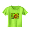 Bee Cactus Watercolor Toddler T-Shirt-Toddler T-Shirt-TooLoud-Lime-Green-2T-Davson Sales