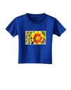 Bee Cactus Watercolor Toddler T-Shirt Dark-Toddler T-Shirt-TooLoud-Royal-Blue-2T-Davson Sales