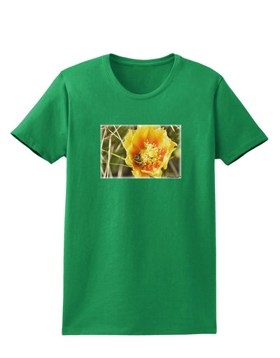 Bee Cactus Womens Dark T-Shirt-TooLoud-Kelly-Green-X-Small-Davson Sales