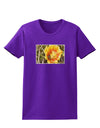 Bee Cactus Womens Dark T-Shirt-TooLoud-Purple-X-Small-Davson Sales