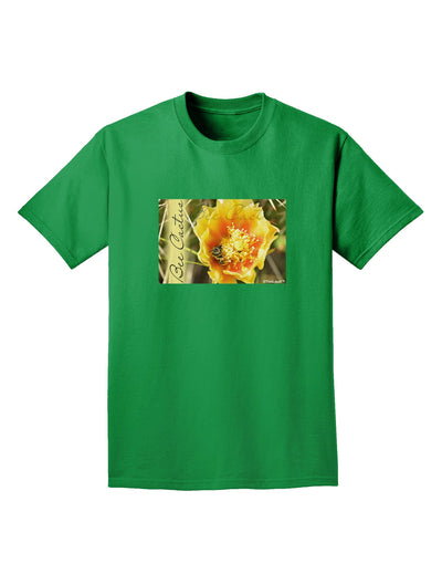 Bee Cactus with Text Adult Dark T-Shirt-Mens T-Shirt-TooLoud-Kelly-Green-Small-Davson Sales