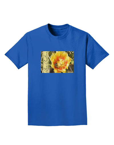 Bee Cactus with Text Adult Dark T-Shirt-Mens T-Shirt-TooLoud-Royal-Blue-Small-Davson Sales