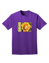 Bee Cactus with Text Adult Dark T-Shirt-Mens T-Shirt-TooLoud-Purple-Small-Davson Sales