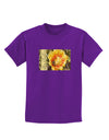 Bee Cactus with Text Childrens Dark T-Shirt-Childrens T-Shirt-TooLoud-Purple-X-Small-Davson Sales