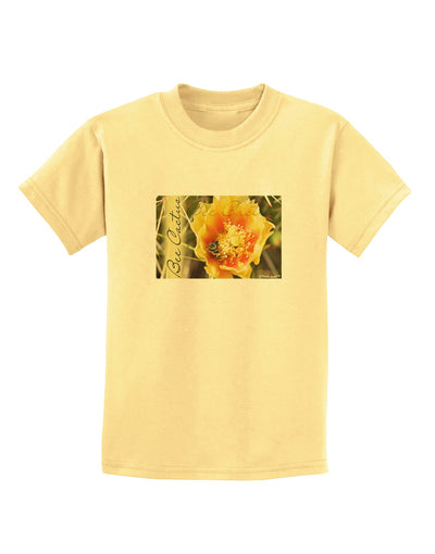 Bee Cactus with Text Childrens T-Shirt-Childrens T-Shirt-TooLoud-Daffodil-Yellow-X-Small-Davson Sales