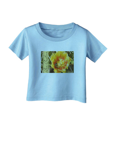 Bee Cactus with Text Infant T-Shirt-Infant T-Shirt-TooLoud-Aquatic-Blue-06-Months-Davson Sales