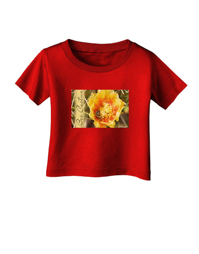 Bee Cactus with Text Infant T-Shirt Dark-Infant T-Shirt-TooLoud-Red-06-Months-Davson Sales