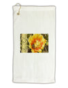 Bee Cactus with Text Micro Terry Gromet Golf Towel 16 x 25 inch-Golf Towel-TooLoud-White-Davson Sales