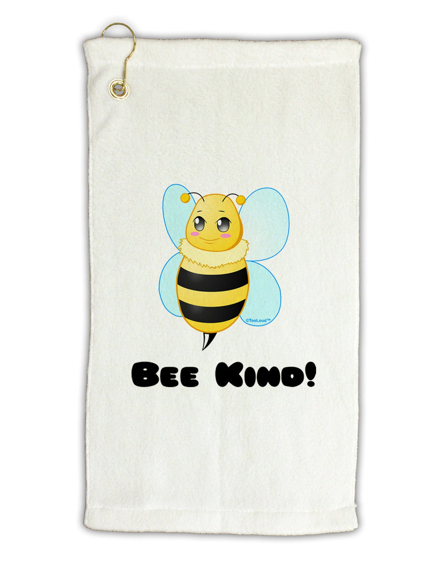 Bee Kind Micro Terry Gromet Golf Towel 11&#x22;x19-Golf Towel-TooLoud-White-Davson Sales