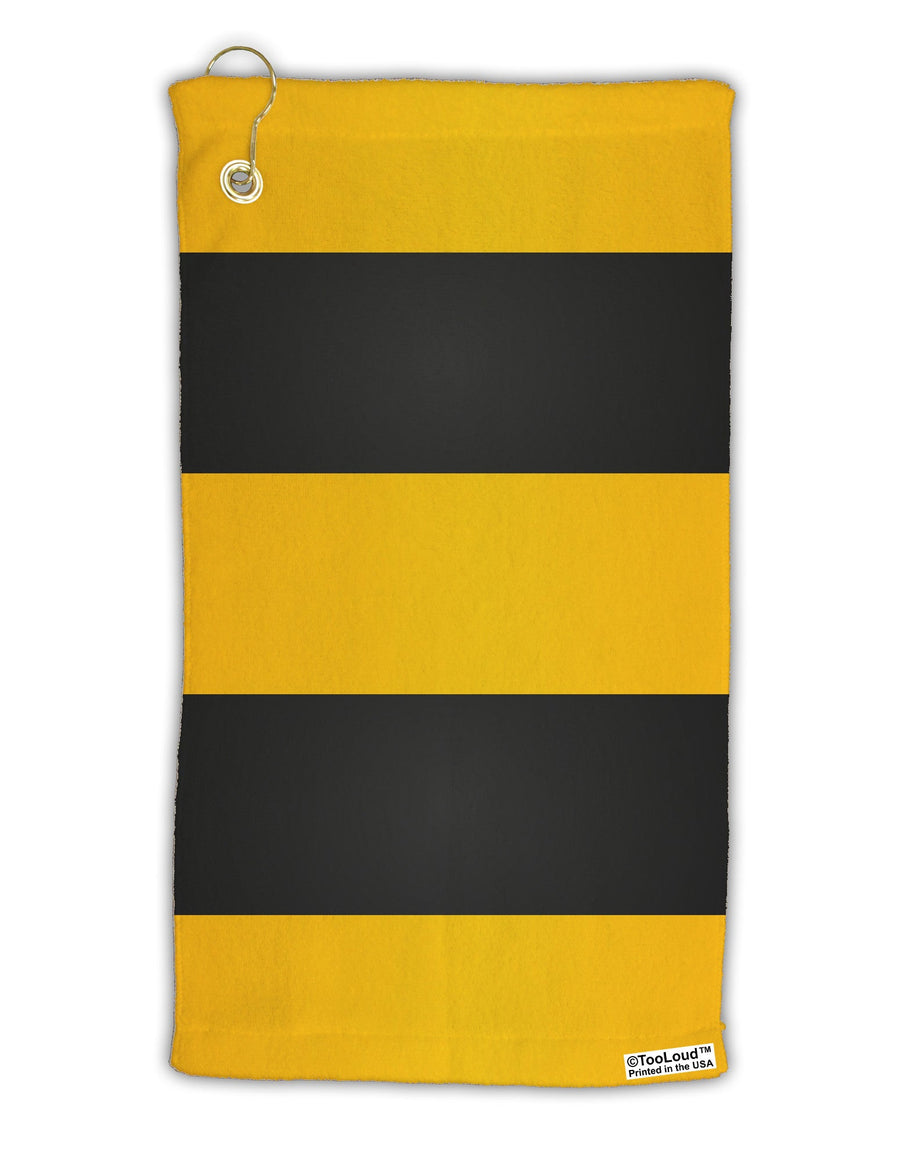 Bee Stripe Costume Micro Terry Gromet Golf Towel 15 x 22 Inch All Over Print-Golf Towel-TooLoud-White-Davson Sales