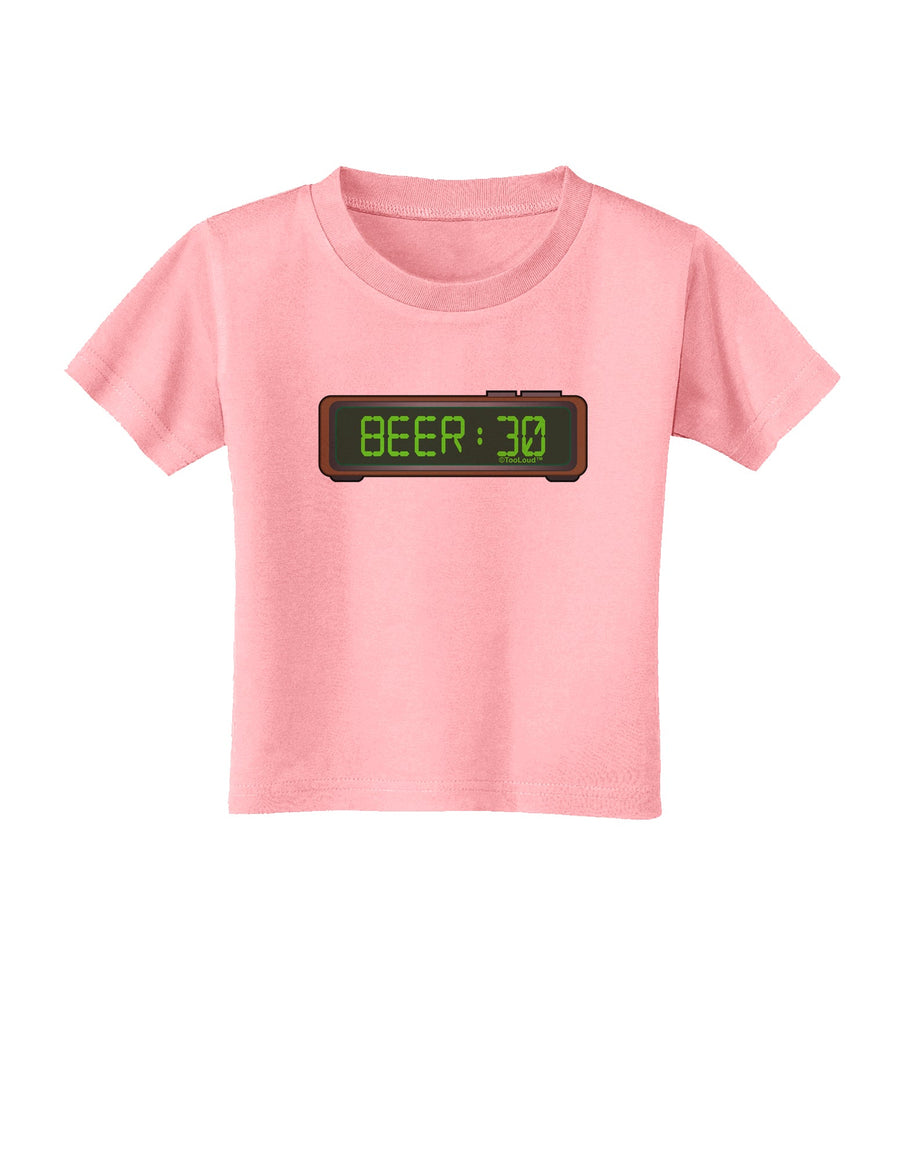 Beer 30 - Digital Clock Toddler T-Shirt by TooLoud-Toddler T-Shirt-TooLoud-White-2T-Davson Sales